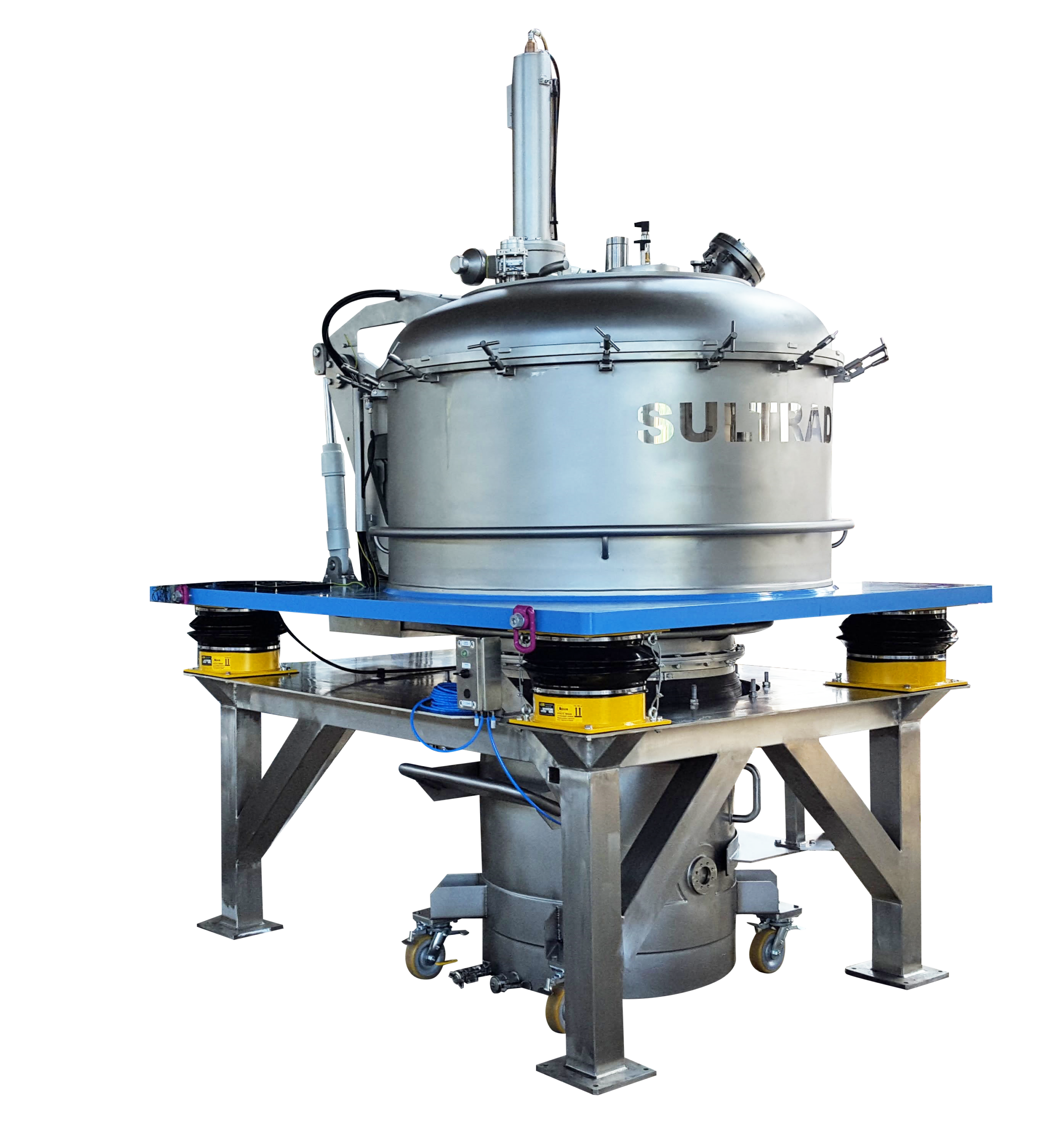 vertical peeler bottom discharged